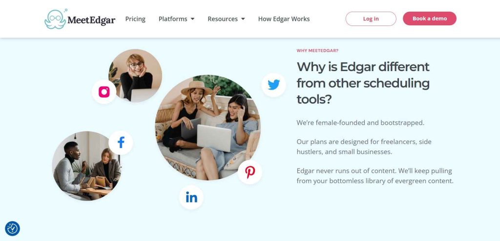 AI-Driven Social Media Management Tools for Small Businesses(Meetedgar Scheduling tools) - SmallBusinessweb
