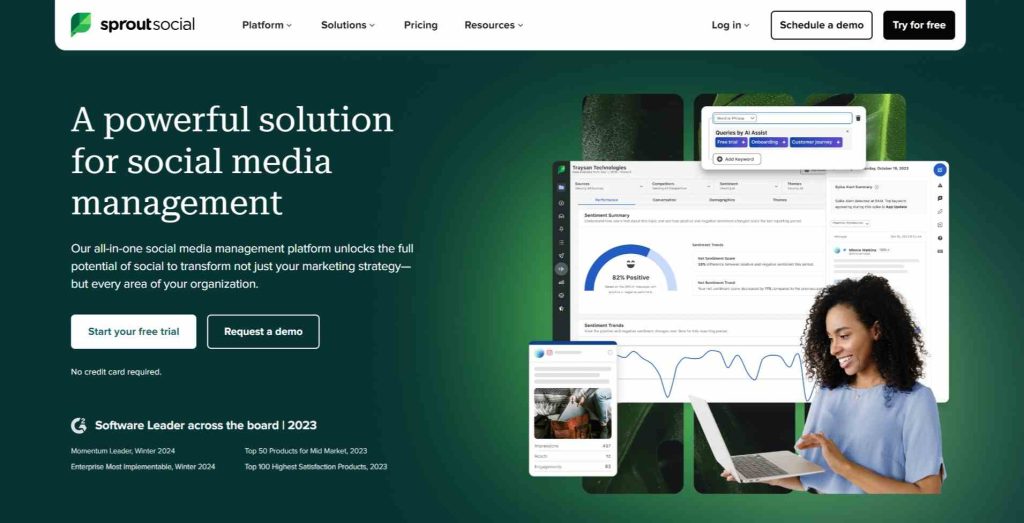 AI-Driven Social Media Management Tools for Small Businesses(SproutSocial) - SmallBusinessweb
