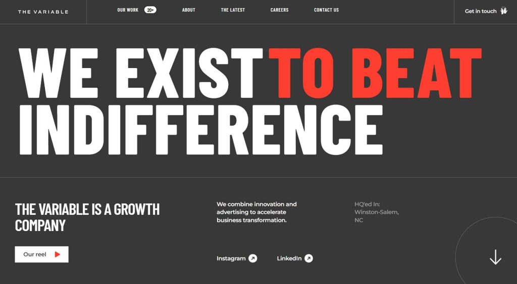 Minimalist Design Trends(Bold Typography) - SmallBusinessWeb